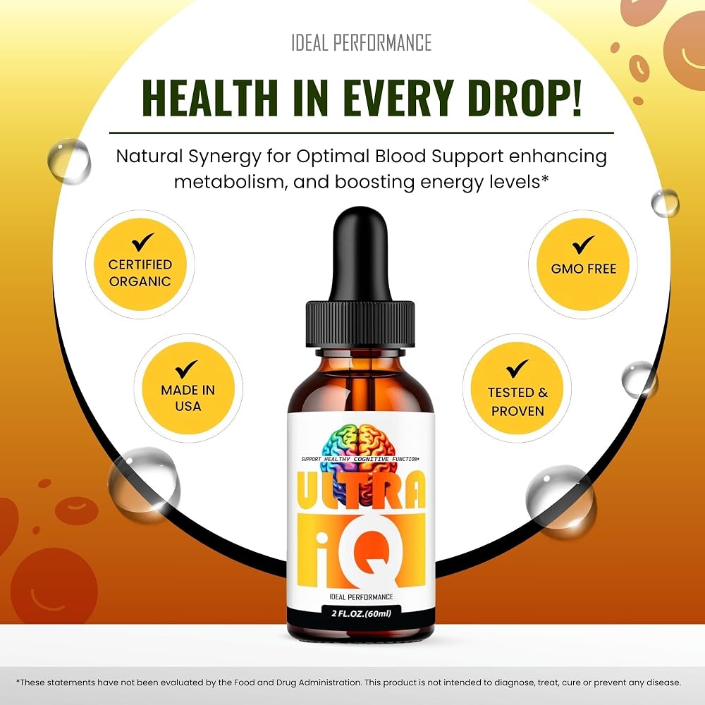 IDEAL PERFORMANCE Ultra IQ Drops Liquid Supplement - 5 Pack - image 5