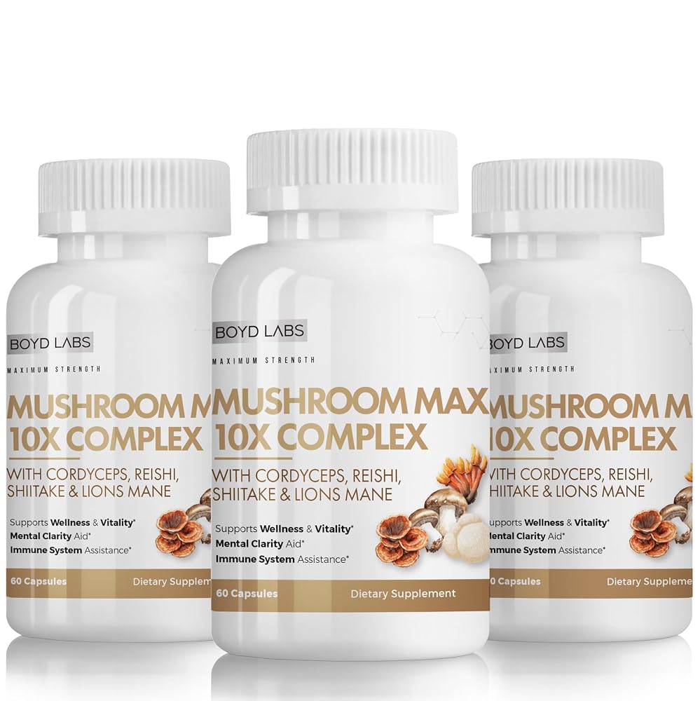 Boyd Labs Mushroom Max 10X Complex Supplement