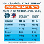 Vision Protection AREDS 2 Eye Vitamin & Mineral Supplement - 120 Softgels - image 5