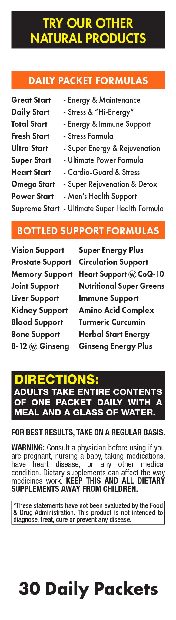 Fresh Start All-in-One Daily Vitamin Pack - 30 Packets - image 3