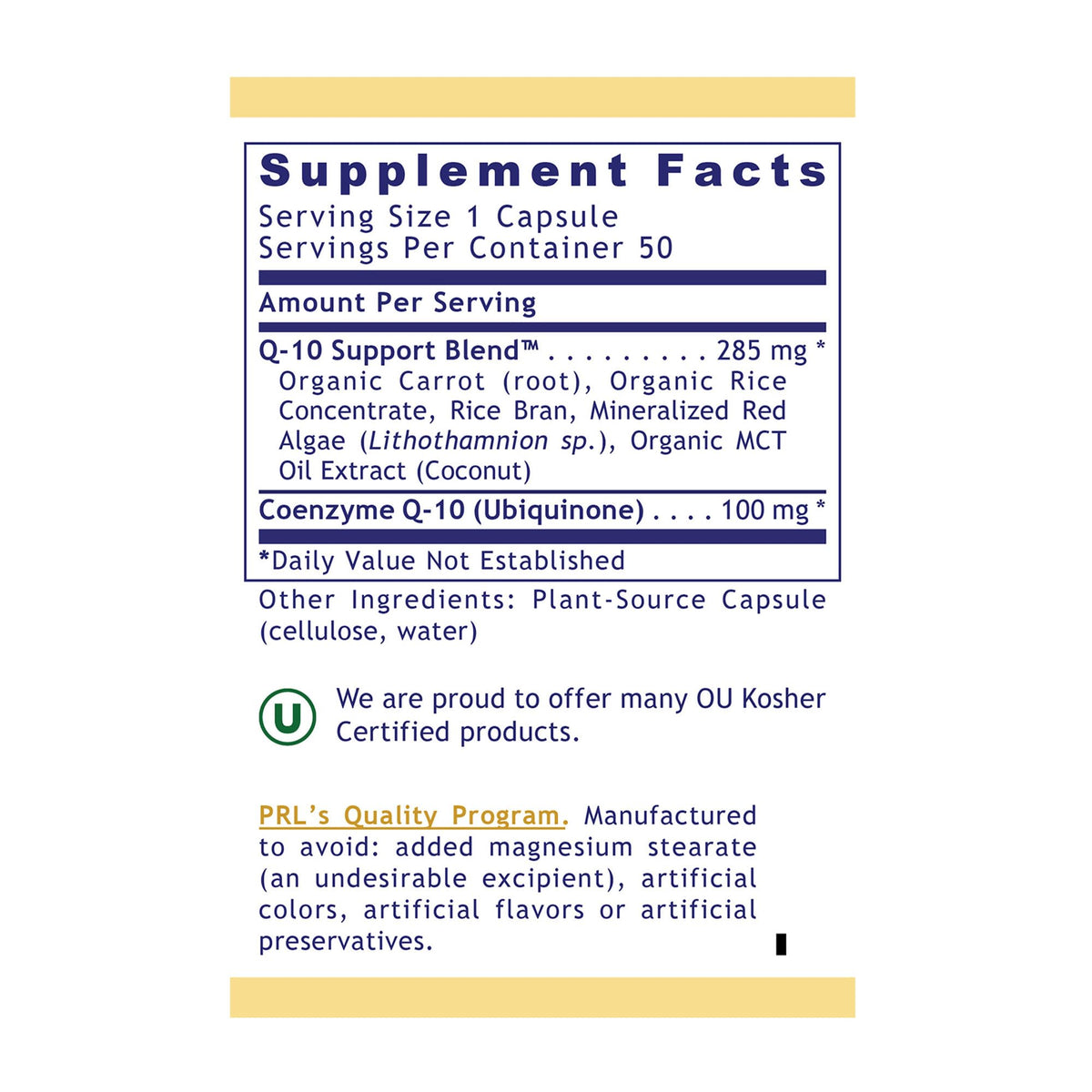 Quantum Nutrition Labs CoQ-10 Energy Support - 50 Vegetarian Capsules - image 3
