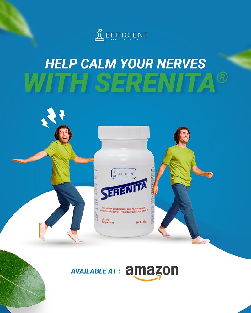 Serenita Stress and Sleeplessness Supplement - 60 Capsules - image 2