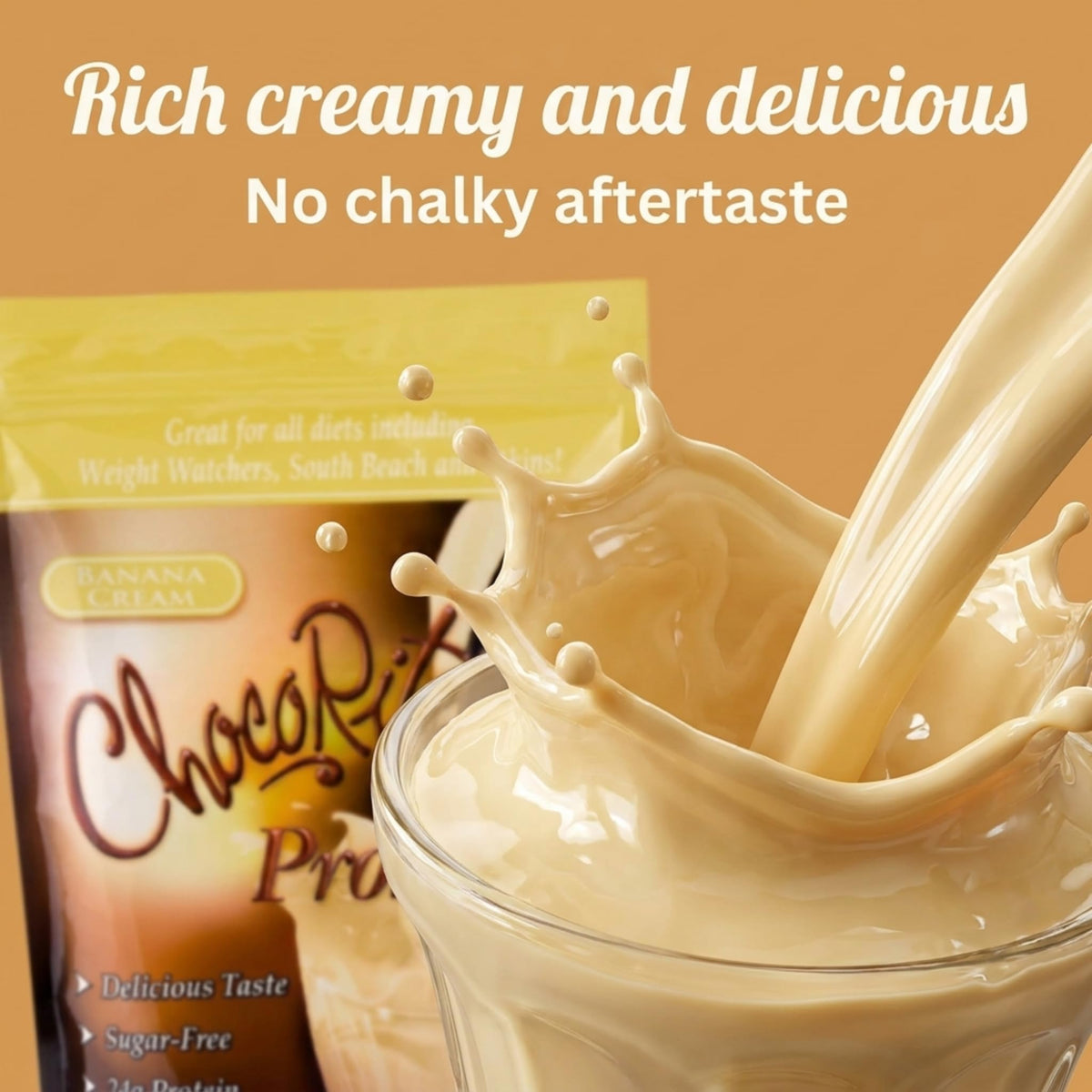 ChocoRite Protein Shake Powder Banana Cream - 14.7 oz - image 3