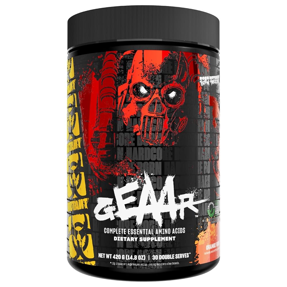 Mutant GEAAR, 10g EAAs + Arginine, Electrolytes, Vegan, 30 Servings