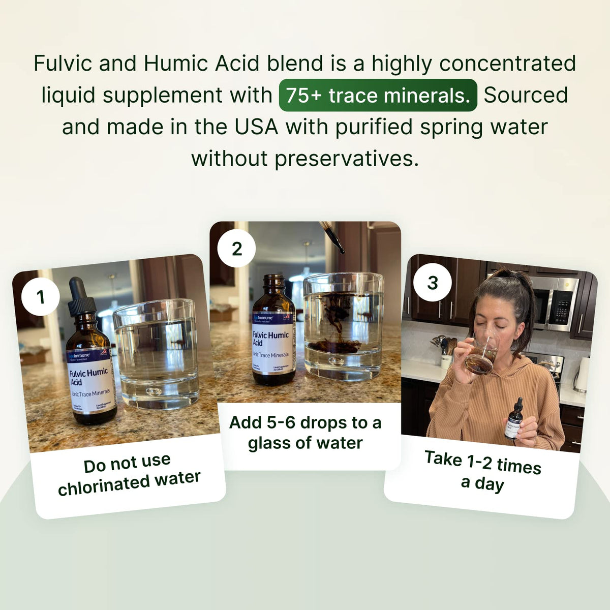 AgeImmune Fulvic Acid Humic Acid 500 mg - 2 Fl Oz - image 4