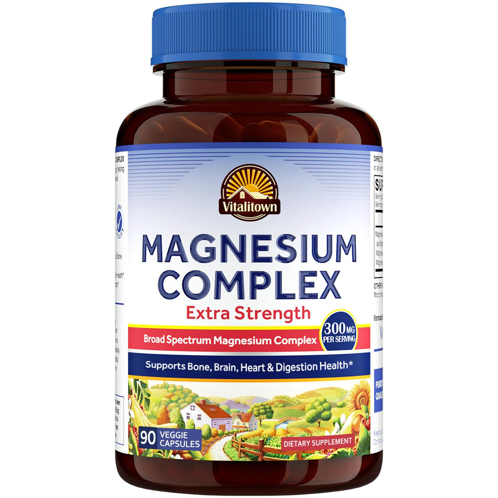 Vitalitown Magnesium Complex 300mg - 90 Vegetarian Capsules