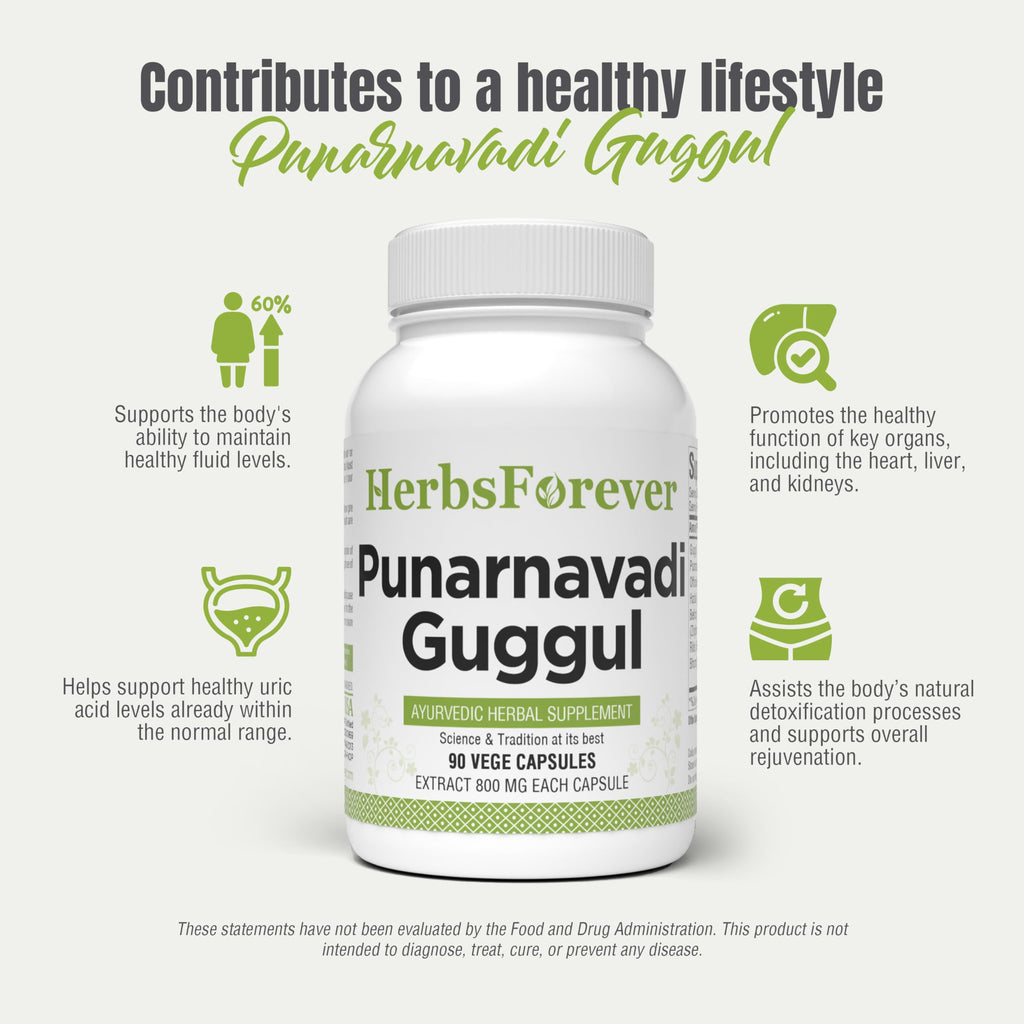 Herbsforever Punarnavadi Guggulu Kapha Balancing - 90 Capsules - image 5