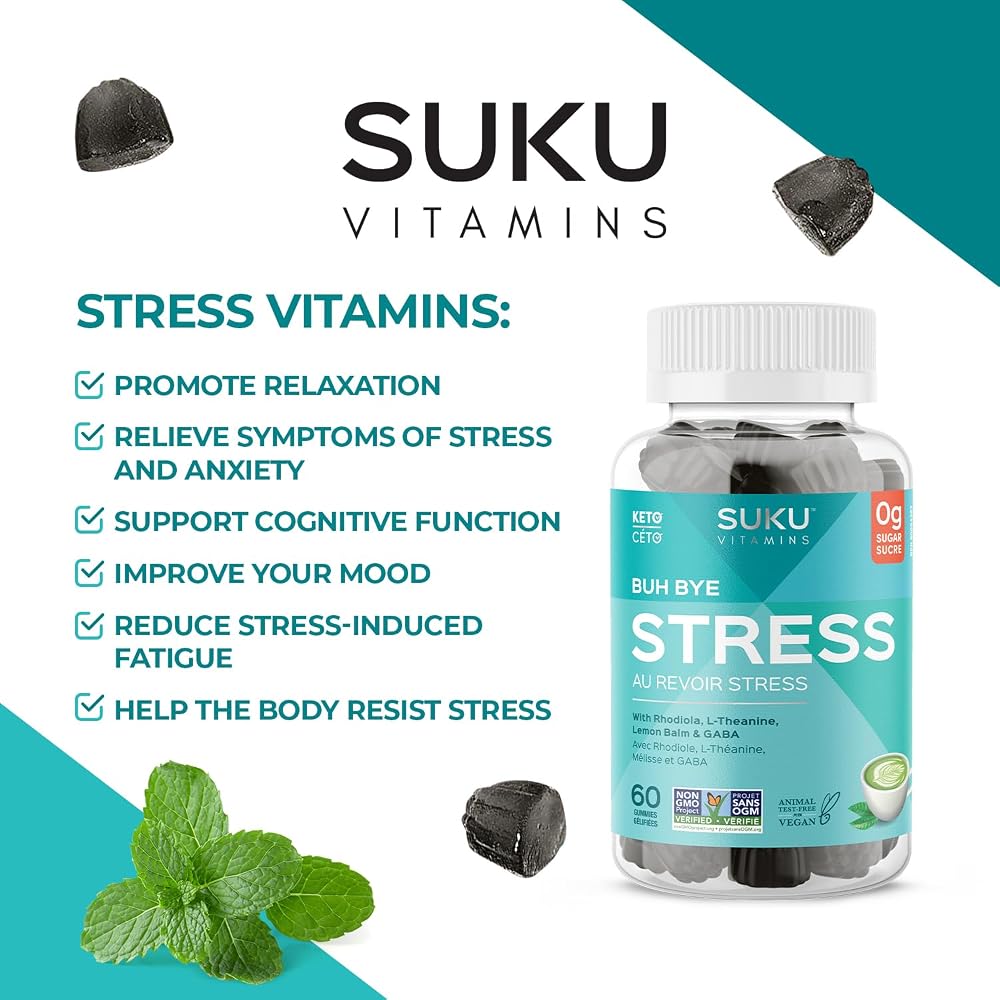 SUKU Stress Gummies with GABA, L-Theanine & Lemon Balm - 50 Count - image 7