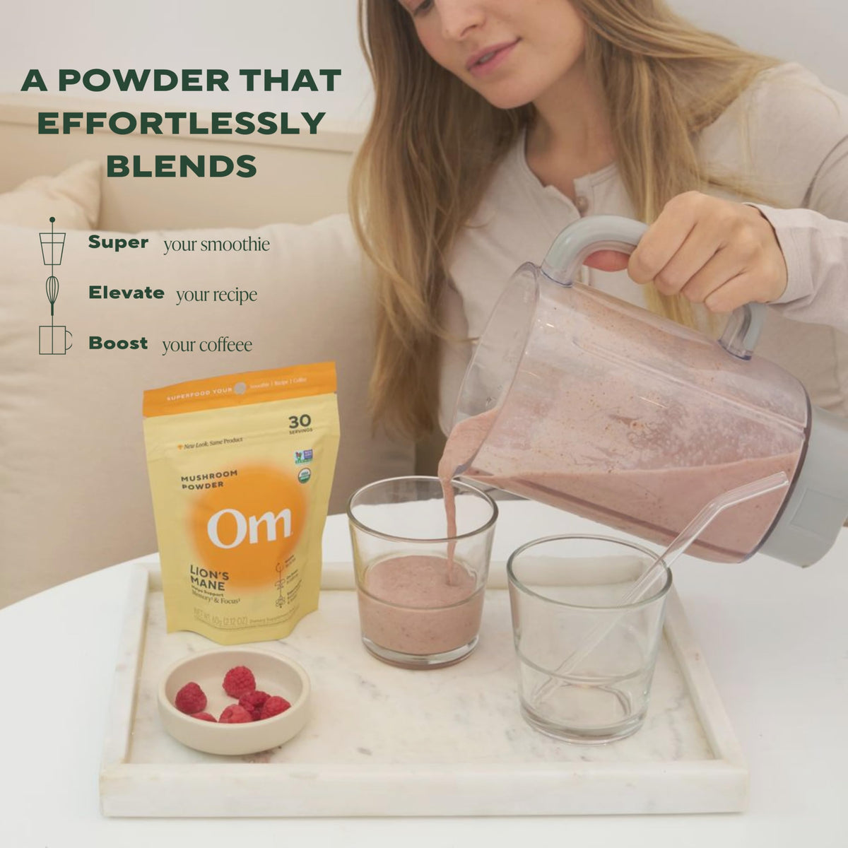 OM Mushroom Superfood Lion's Mane Mushroom Powder - 100 Servings - image 4