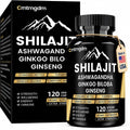 Juebingy Shilajit Capsules with Ashwagandha - 120 Capsules
