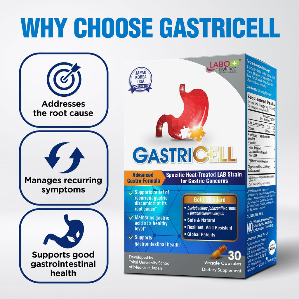 LABO Nutrition GASTRICELL Postbiotic - 30 Capsules - image 6