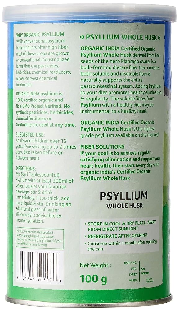 Sheltr Psyllium Whole Husk Powder - 100g - image 3