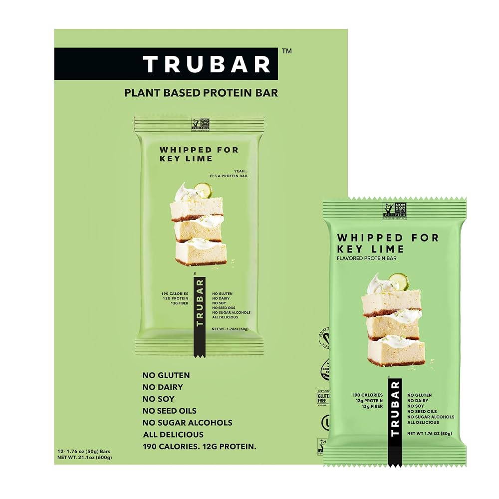TRUWOMEN TRUBAR Vegan Protein Bar Whipped Key Lime - 12 Count
