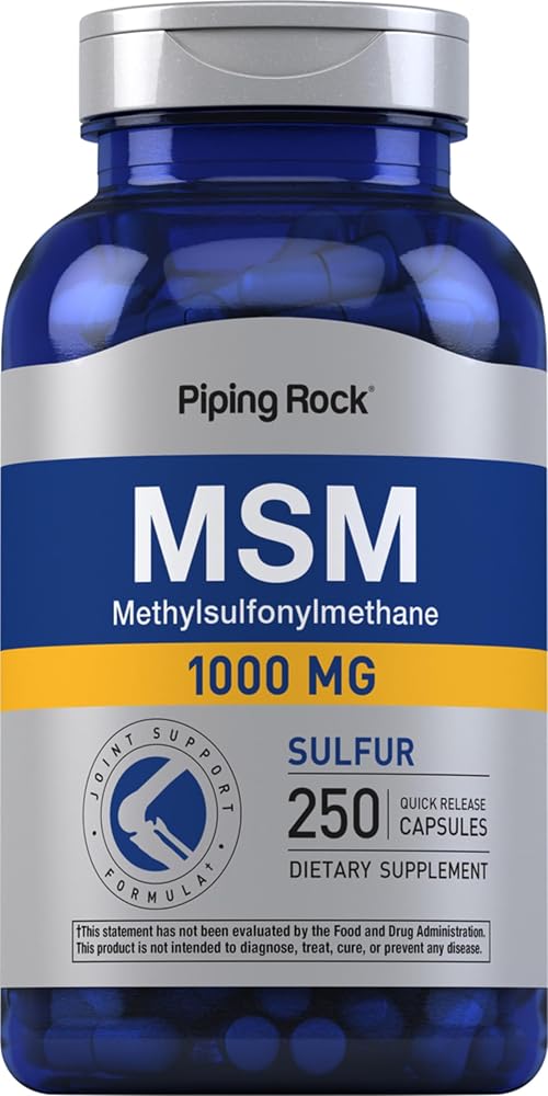 Piping Rock MSM 1000mg Capsules - 250 Count