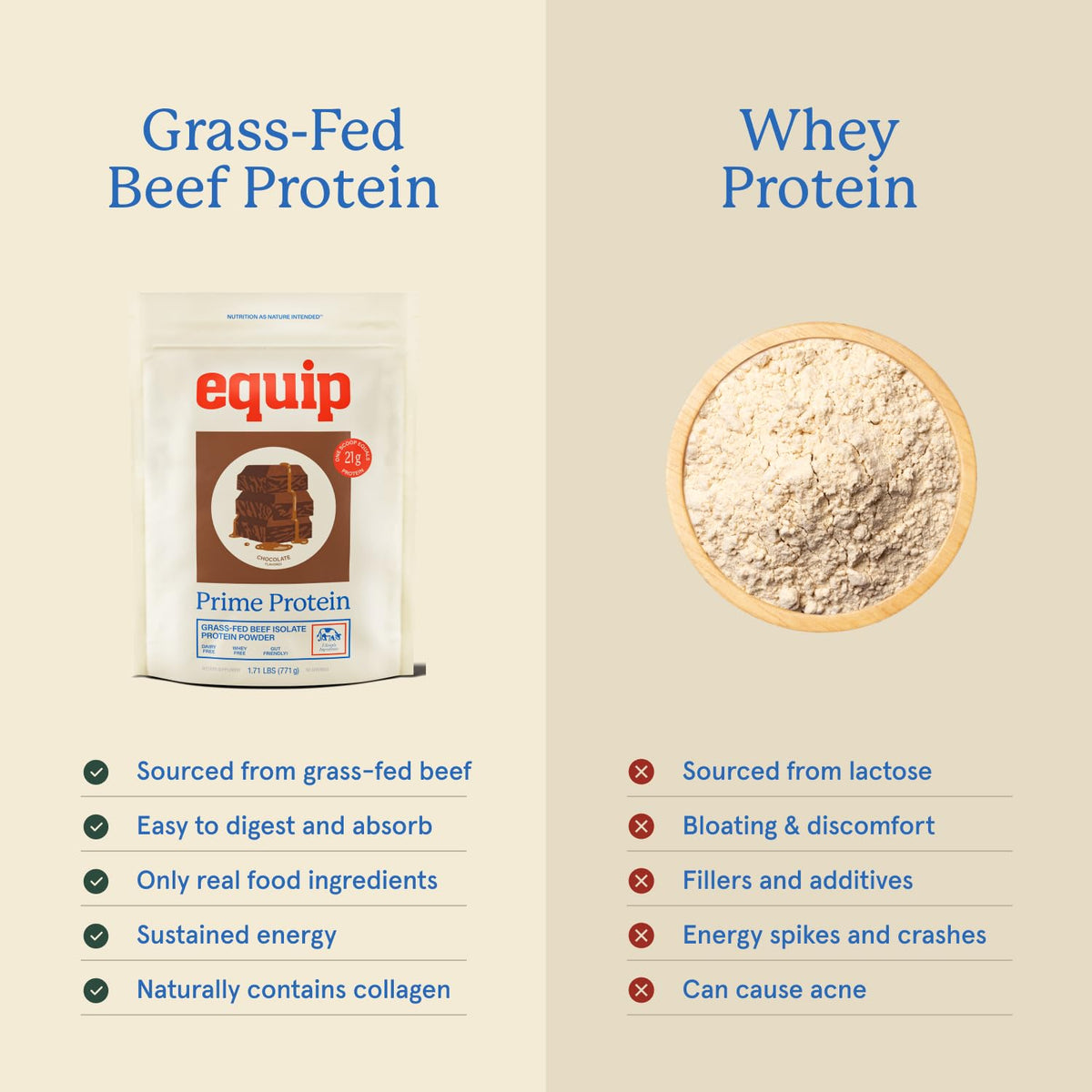 Equip Prime Chocolate Protein Powder - 30 Servings - image 2