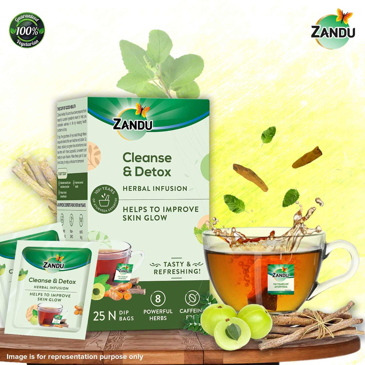 Zandu Cleanse & Detox Herbal Infusion Tea - 25 Tea Bags - image 2