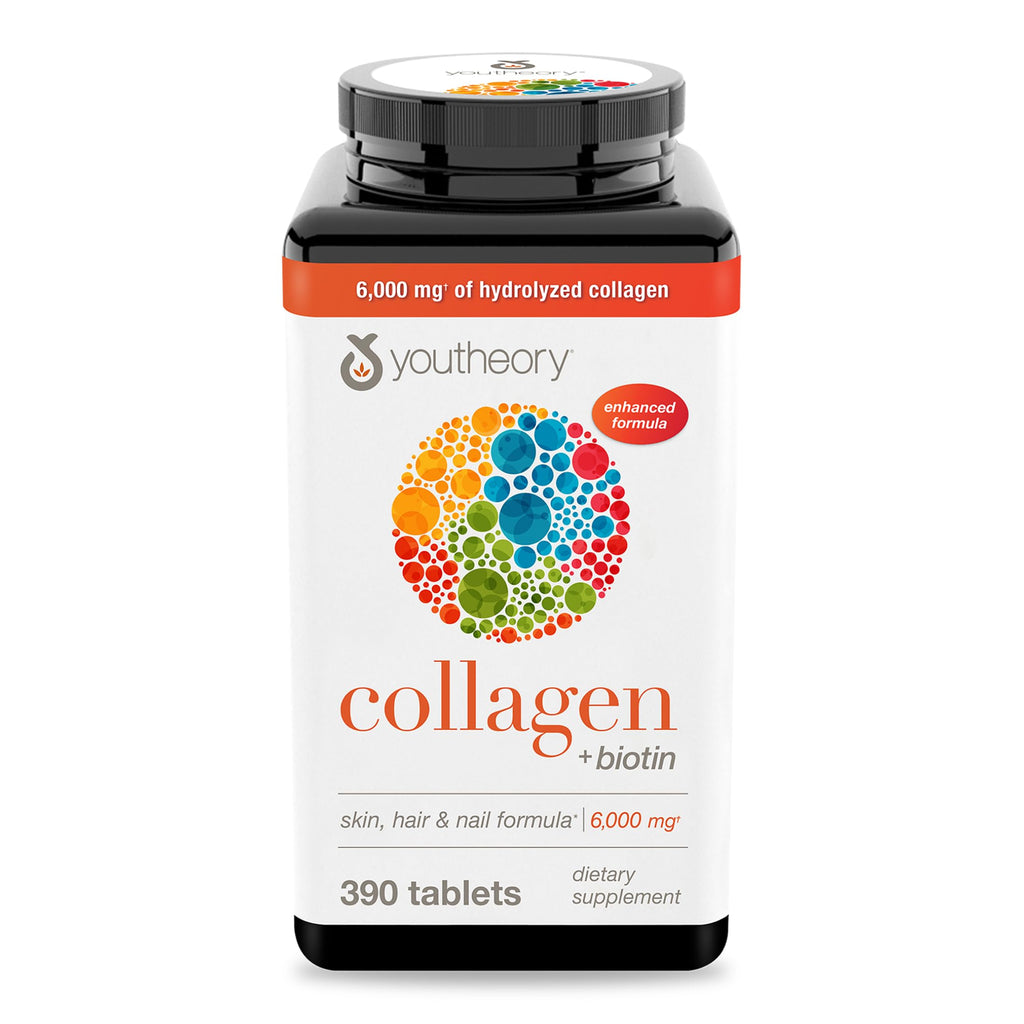 Youtheory Collagen + Biotin Tablets - 390 Count