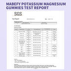 MABEFY Blueberry & Strawberry Potassium Magnesium Gummies for Sleep