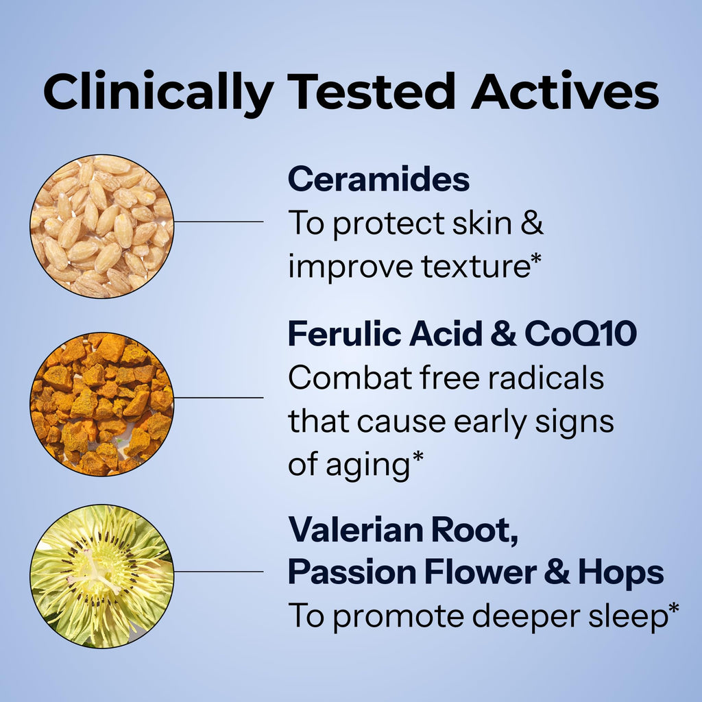 HUM Mighty Night Sleep & Skin Supplement CoQ10 & Valerian Root - 60 Softgels - image 5