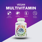 VitaMed Vita Forte Vegan Multivitamin with Probiotics - 60 Tablets - image 2