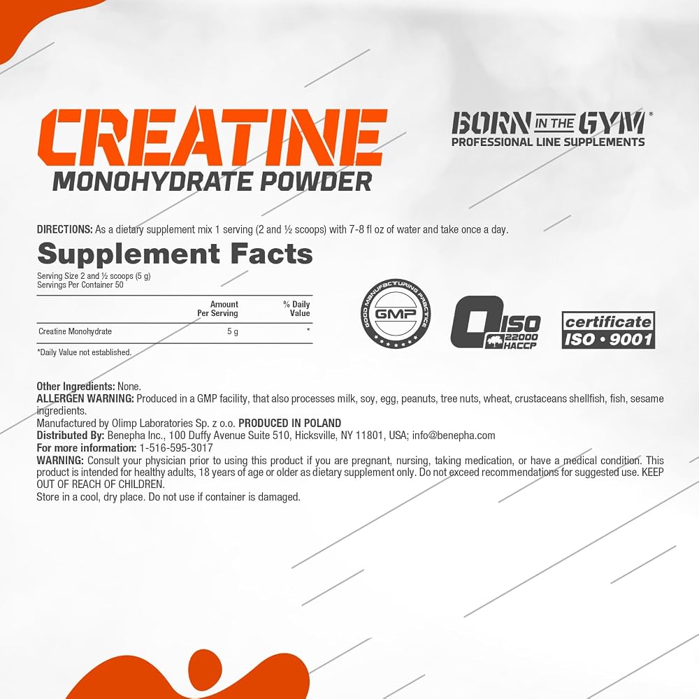 OLIMP Creatine Monohydrate Powder for Strength & Muscle – 250g - image 7
