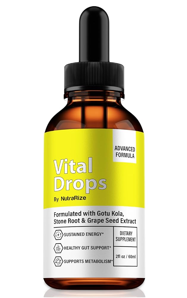NutraRize Vital Drops All-Natural Liquid Formula - 2 Fl Oz