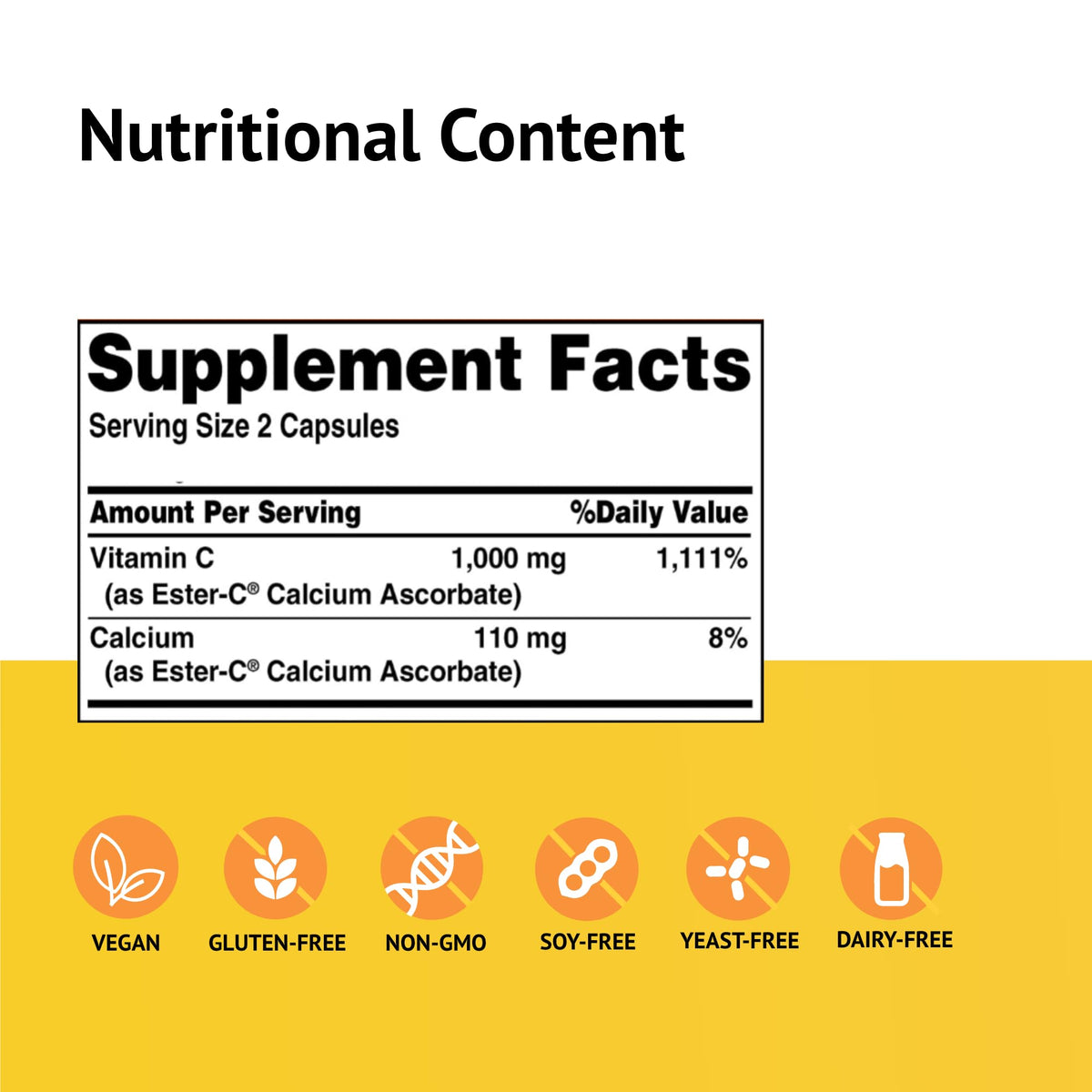American Health Ester-C 500 mg Immune Support - 240 Capsules - image 2
