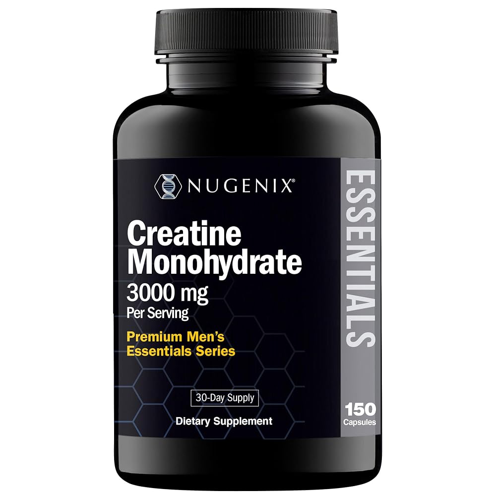 Nugenix Essentials Premium Creatine Monohydrate Pills Supplement