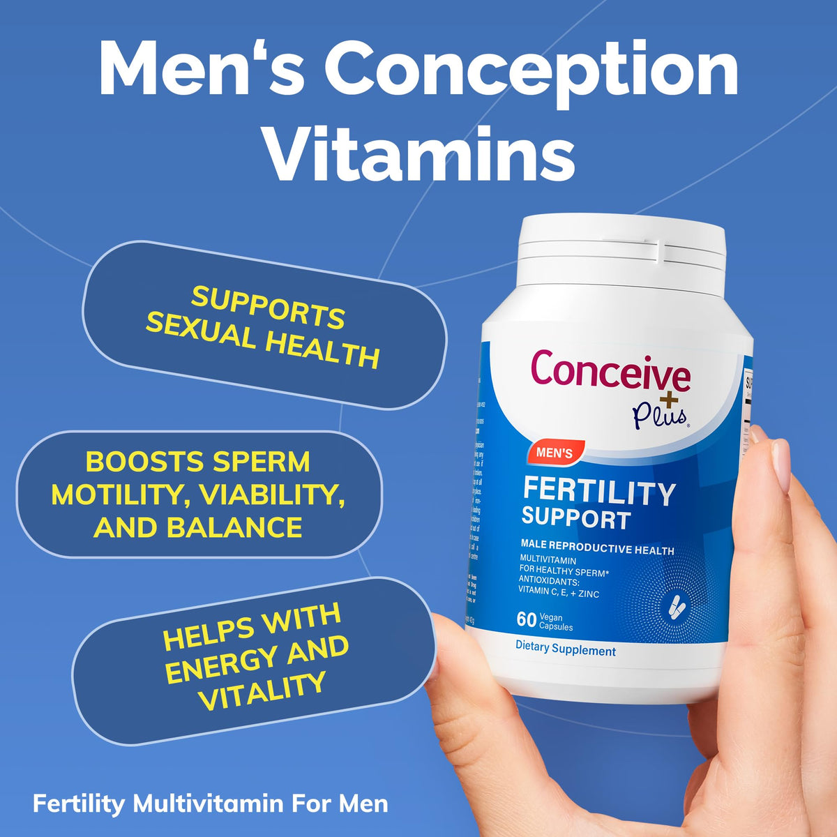 CONCEIVE PLUS Male Fertility Supplement - 60 Capsules - image 2