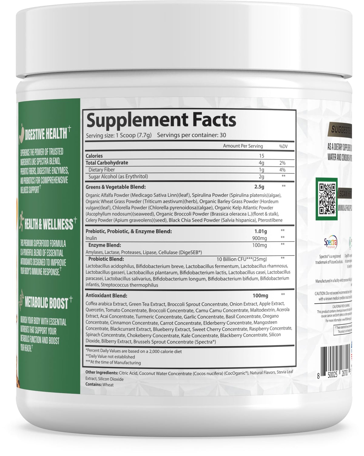 Alpha Supps - Alpha Greens Fruit & Vegetable Powder