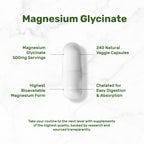 Deal Supplement Magnesium Glycinate 500mg Veggie Capsules