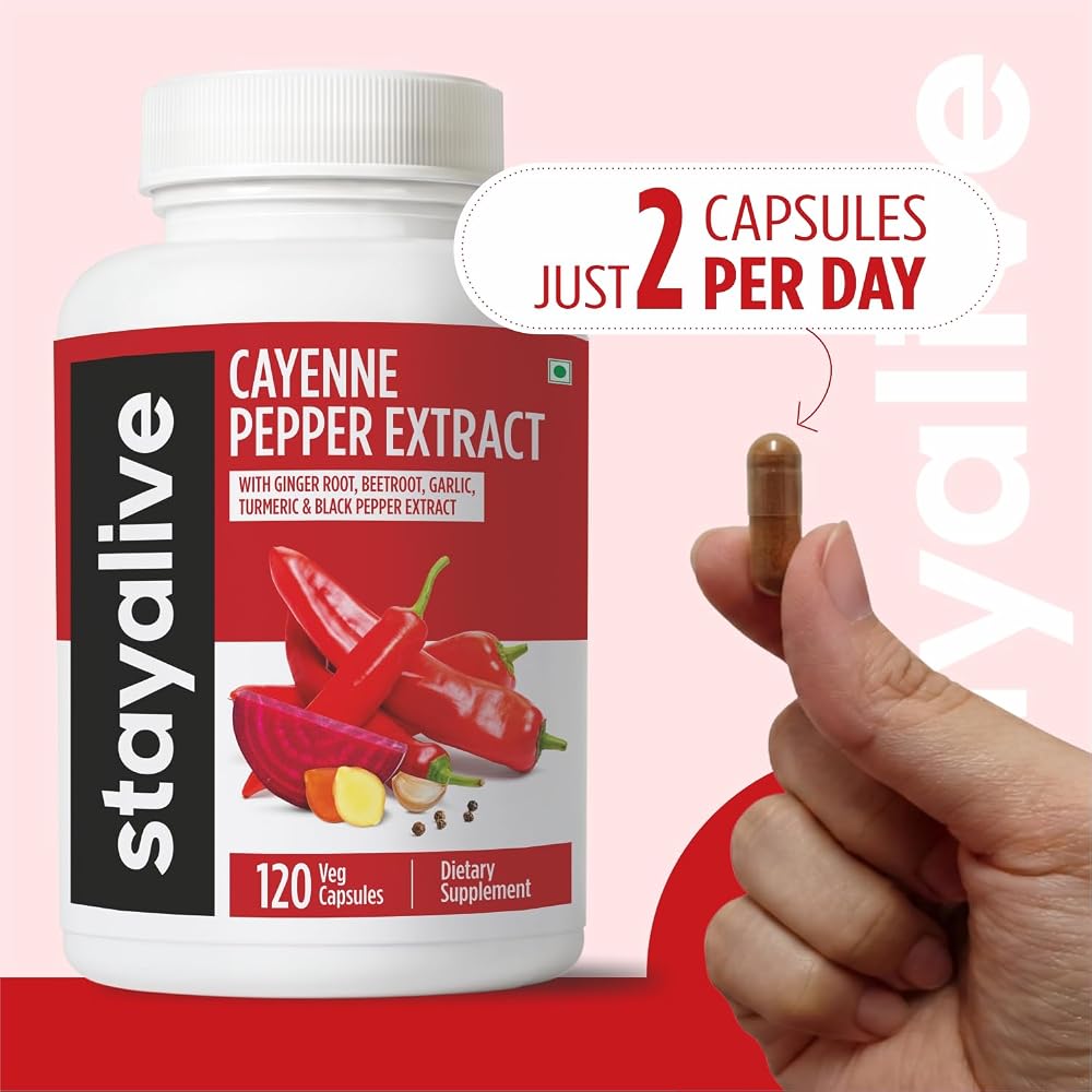 STAY ALIVE Cayenne Pepper Capsules