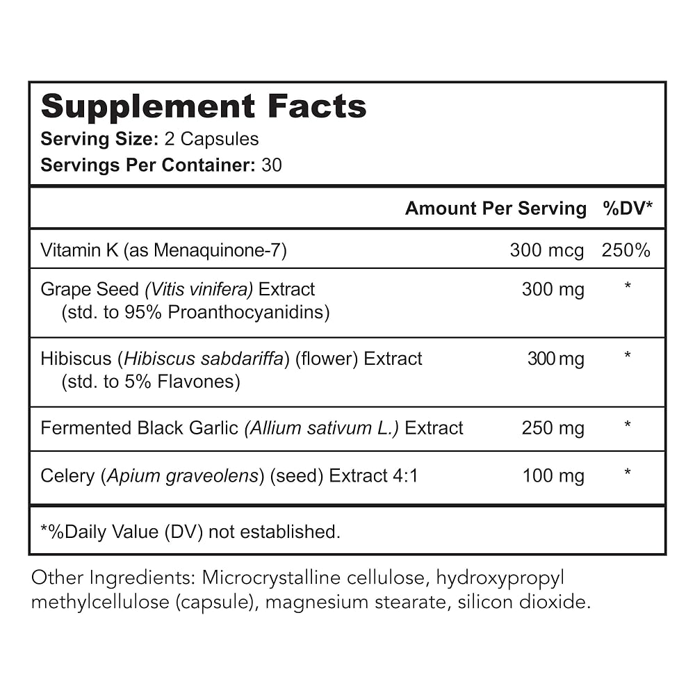 Bright Naturals Vaso Calm - Healthy Blood Balance Supplement