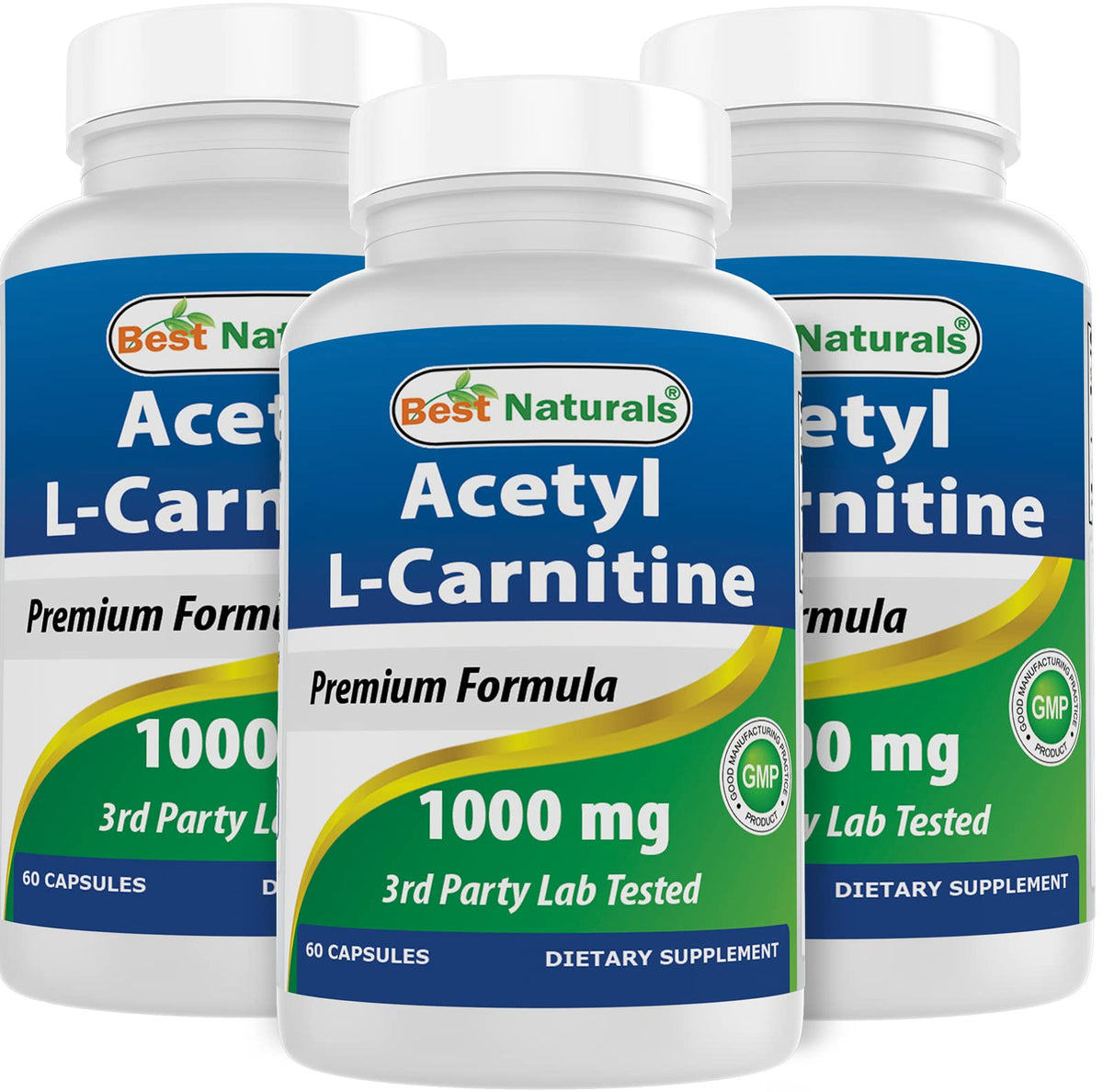 Best Naturals Acetyl L-Carnitine 1000 mg - 180 Capsules