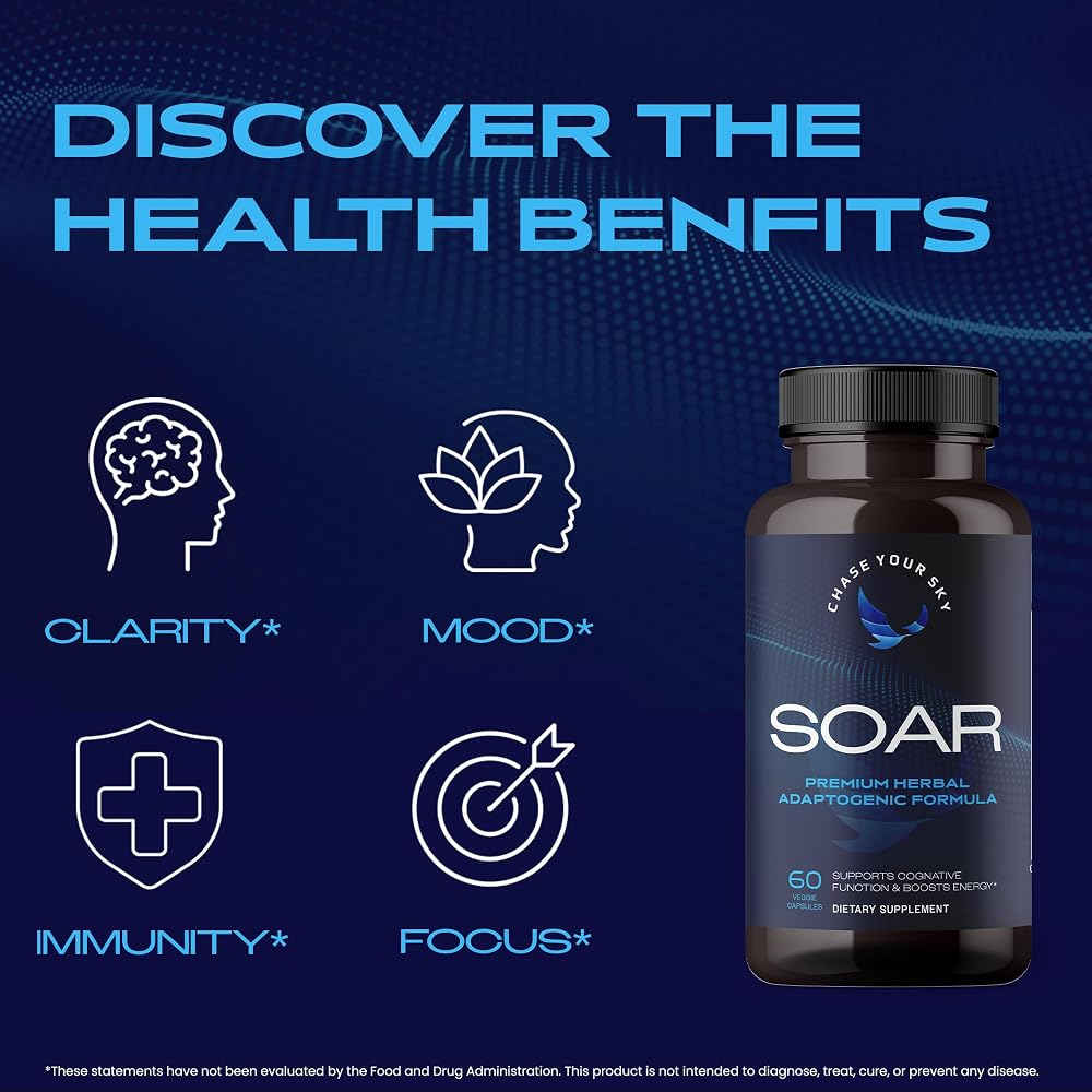 Chase Your Sky SOAR Adaptogen Blend for Stress Relief - 60 Capsules - image 4