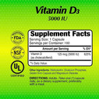 ALFA VITAMINS Vitamin D3 2000 IU Softgels - 250 Count - image 4