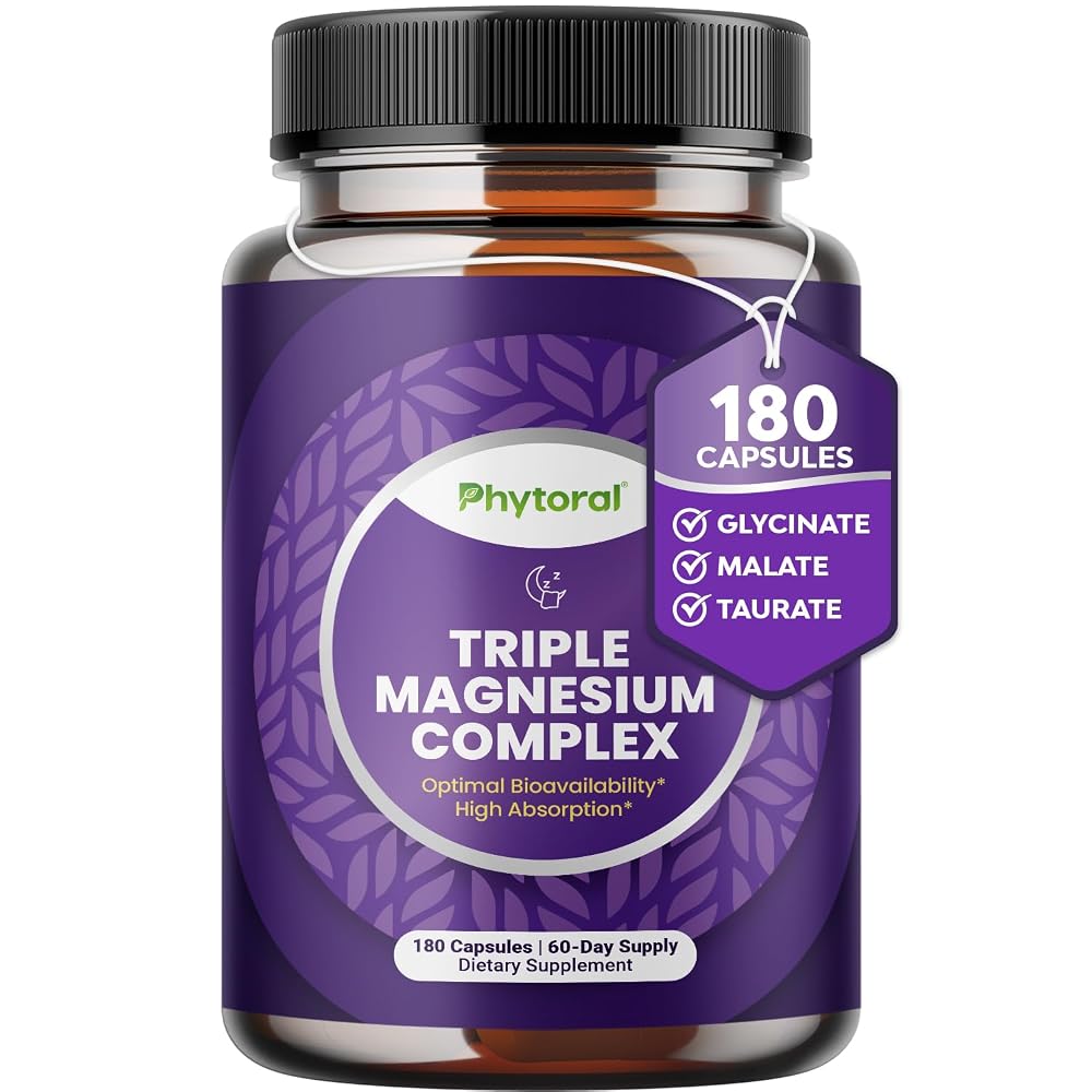 Phytoral Magnesium Complex Capsules with Taurate, Glycinate & Malate - 180 Count