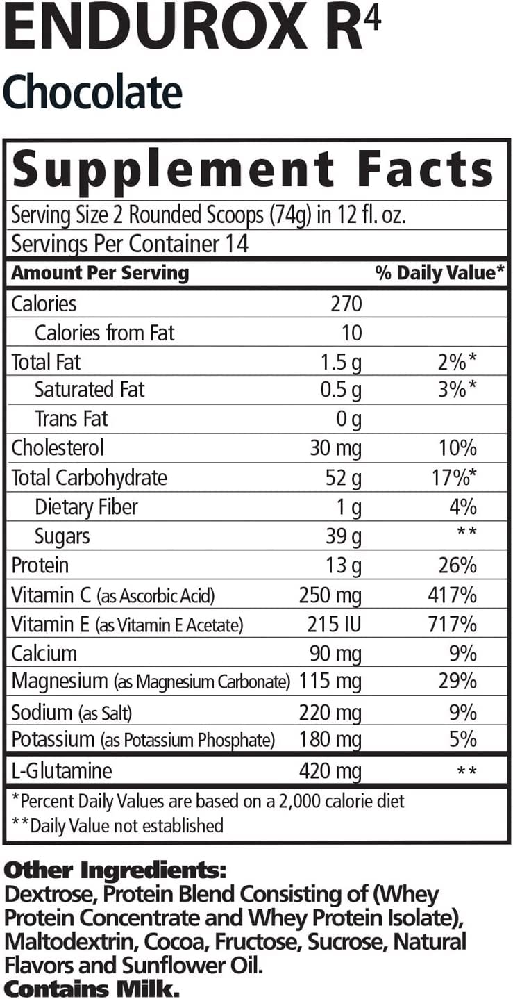 Endurox R4 by PacificHealh - All Natural Post Workout Recovery Drink