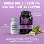 MEDCHOICE 12-in-1 Melatonin 5mg Sleep Capsules with Magnesium, 90ct - image 5