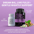 MEDCHOICE 12-in-1 Melatonin 5mg Sleep Capsules with Magnesium, 90ct