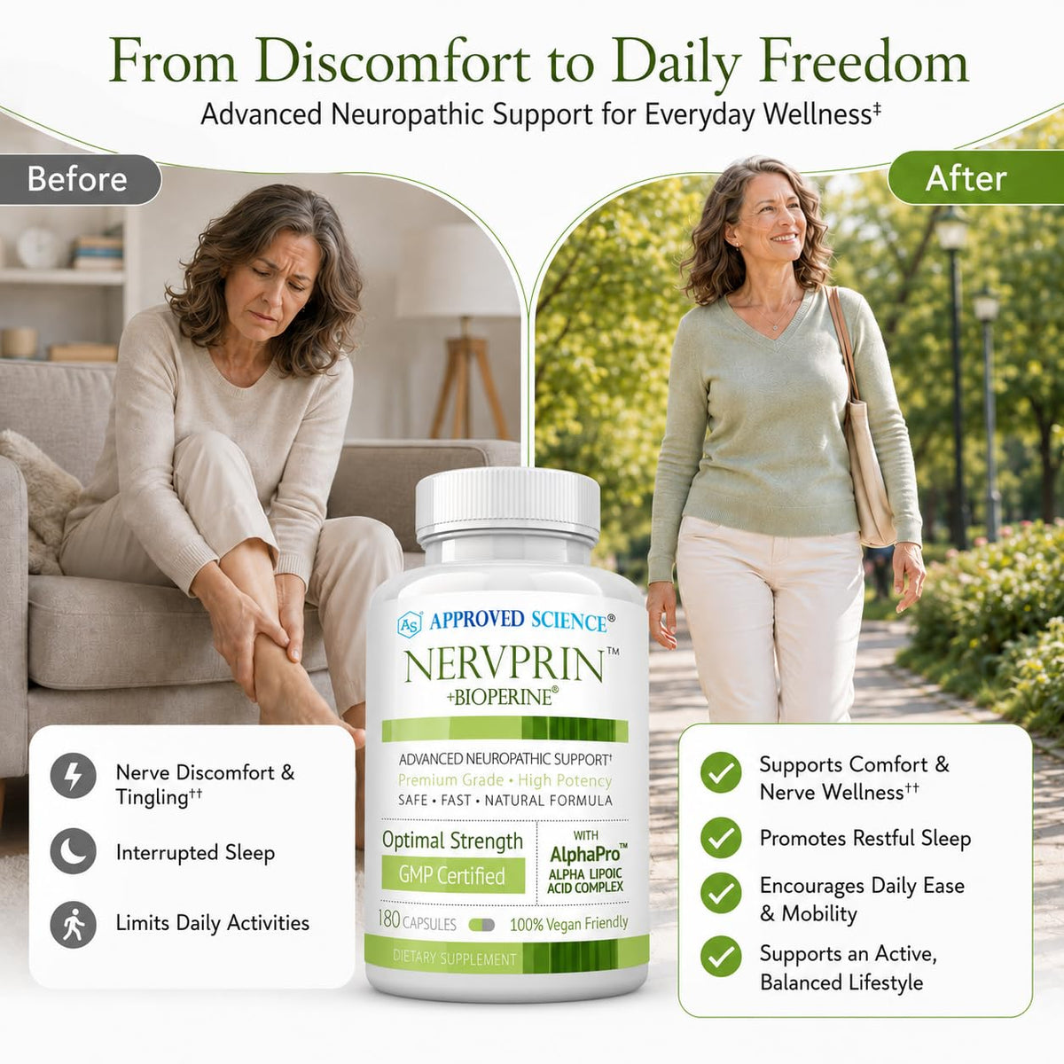 Approved Science® Nervprin - 60 Capsules