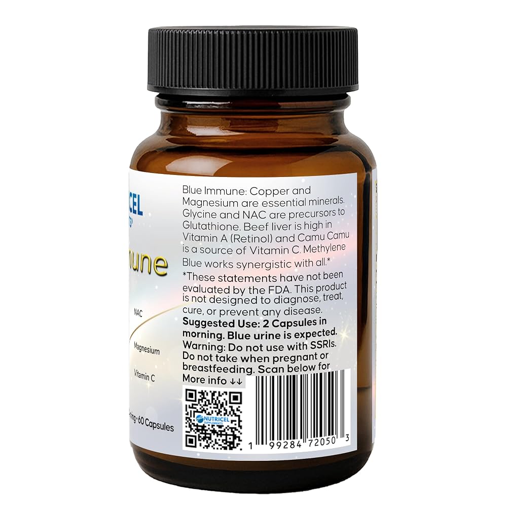 Nutricel Supplements Blue Immune Methylene Blue - 60 Capsules - image 4