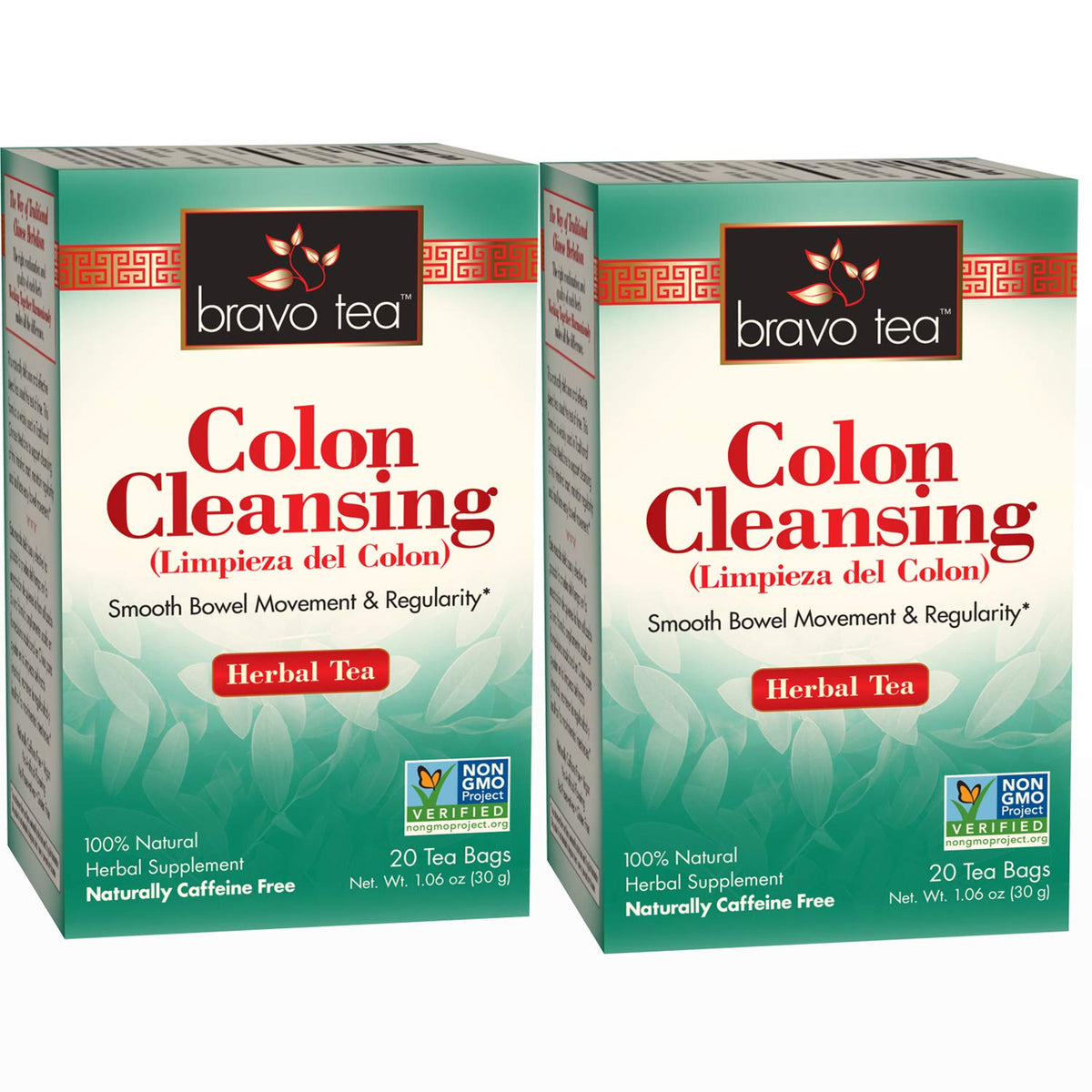 Bravo Tea Colon Cleansing Herbal Tea Caffeine Free