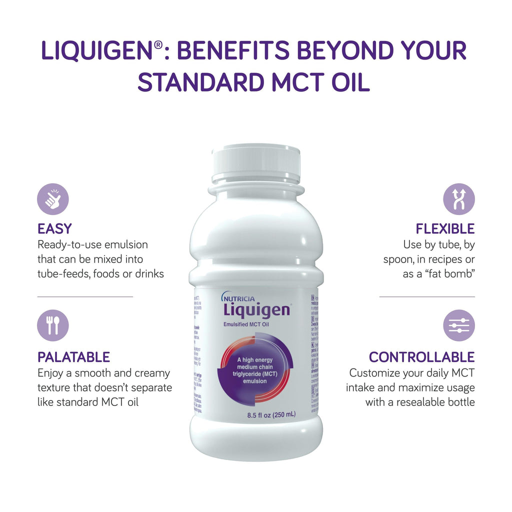 Nutricia Liquigen Emulsified MCT Oil for Ketogenic Diet - 34 fl oz - image 3