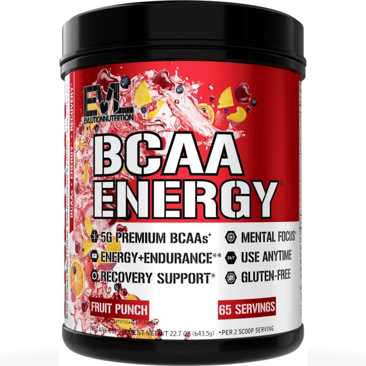 Evlution EVL BCAAs Amino Acids Powder - Rehydrating BCAA Powder Post