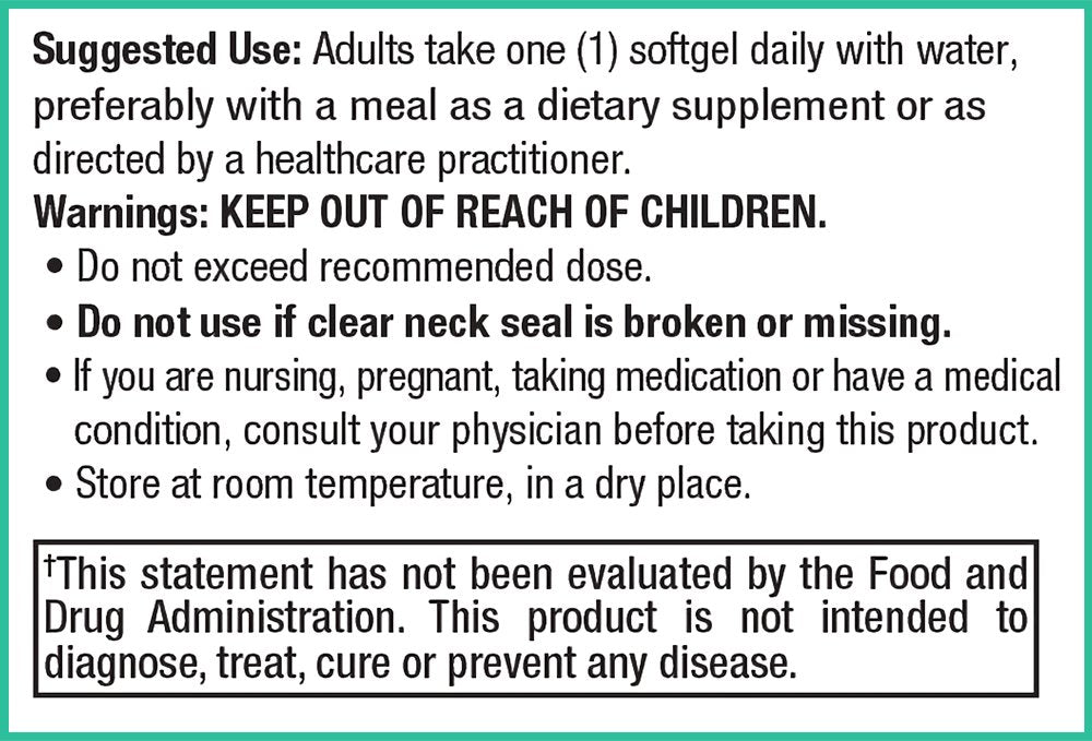 Peak Pure & Natural CoQSol10 CF Ubiquinol CoQ10 - 30 Softgels - image 4