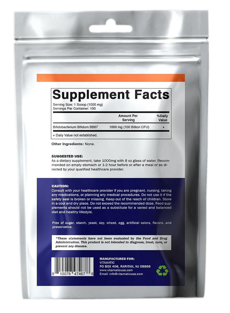 Vitamatic Bifidobacterium Longum Powder - 100 g - image 5