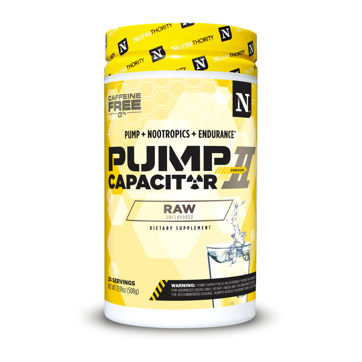 Nutrithority Pump Capacitor Pre Workout Powder - 40 Servings