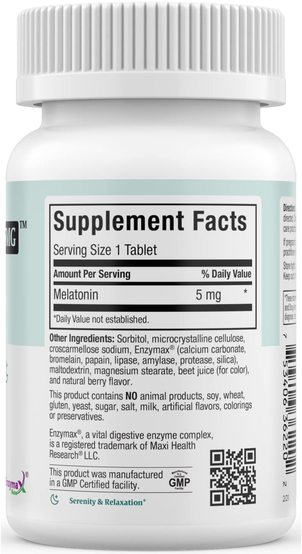 Maxi Health Chewable Melatonin 5mg - 200 Tablets - image 2