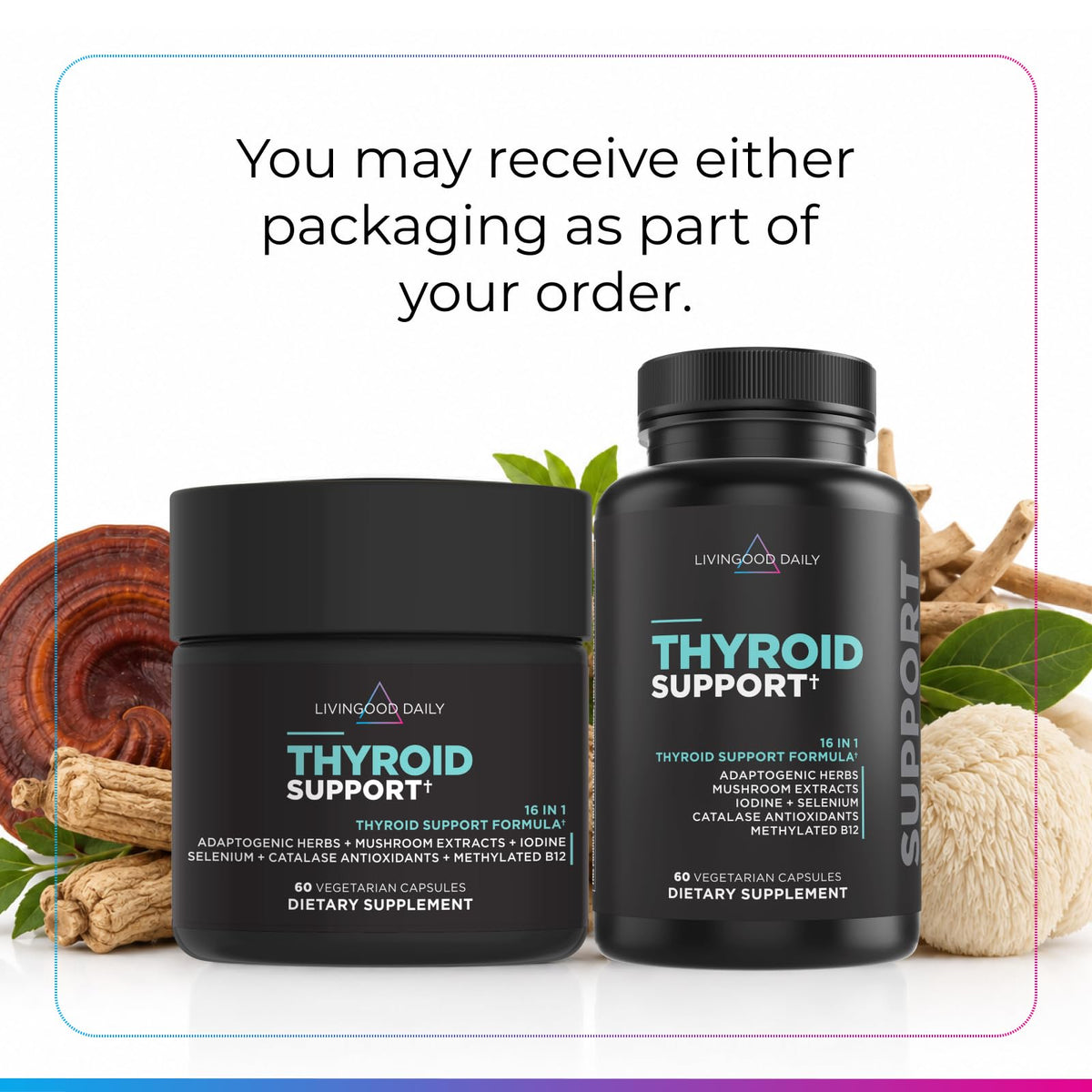 Livingood Daily 16-in-1 Thyroid Support Supplement - 60 Capsules - image 2